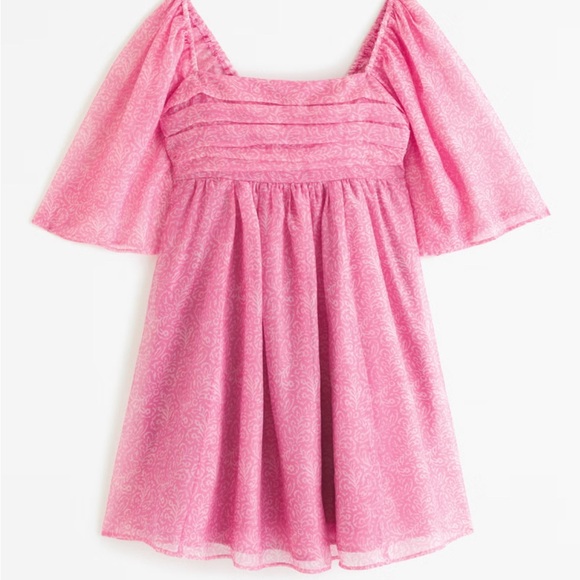 Abercrombie & Fitch Dresses & Skirts - Abercrombie & Fitch Pink Puff Sleeve Sundress
